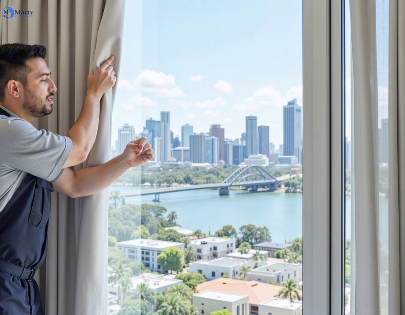 Professional curtain steam cleaning service ballarat-vic QLD by Matty Curtain Cleaning