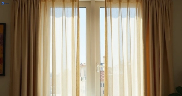 Dull dusty drapes in ballarat-vic before professional cleaning